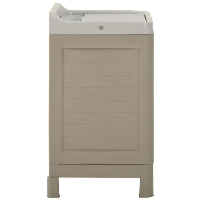 Mobiletto per Lavanderia 60x51x89 cm Sabbia 331327