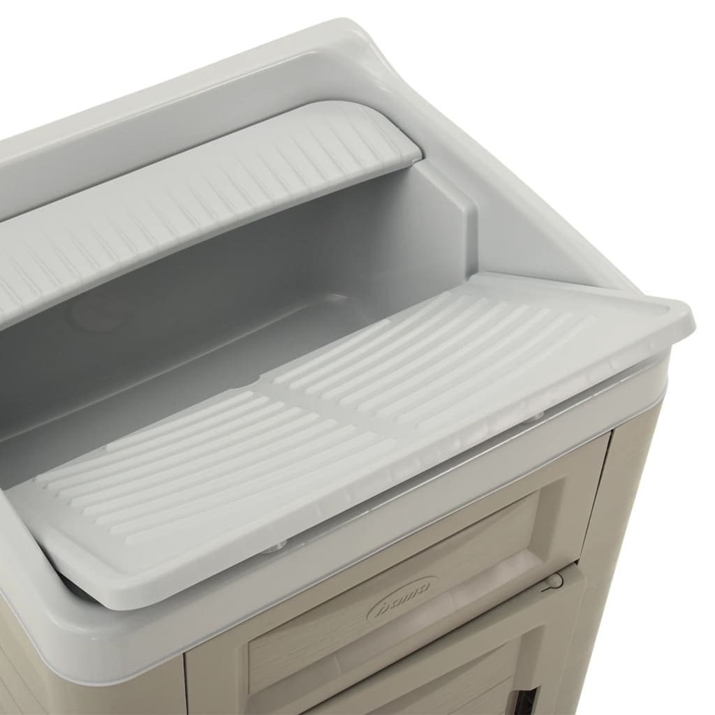 Mobiletto per Lavanderia 60x51x89 cm Sabbia 331327