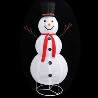 Figura Natalizia Pupazzo di Neve a LED Tessuto Pregiato 180 cm 329762