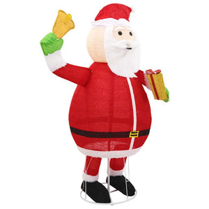 Figura Decorativa Babbo Natale con LED Tessuto Lusso 180 cm