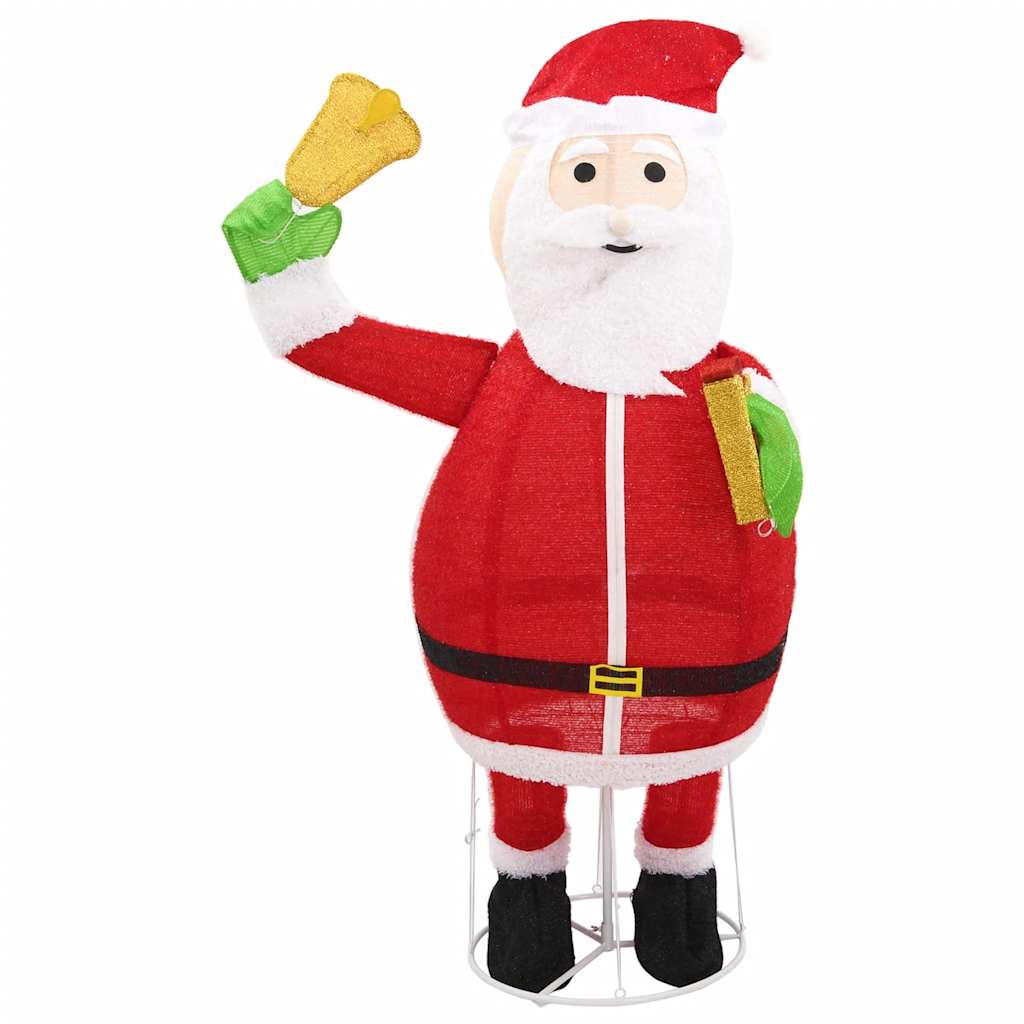 Figura Decorativa Babbo Natale con LED Tessuto Lusso 180 cm