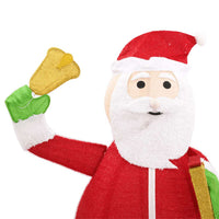 Figura Decorativa Babbo Natale con LED Tessuto Lusso 180 cm 329763