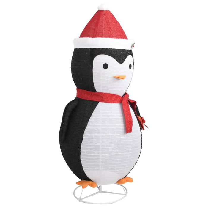 Figura Decorativa Pinguino Natale con LED Tessuto Lusso 180cm 329764