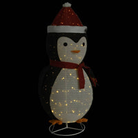 Figura Decorativa Pinguino Natale con LED Tessuto Lusso 180cm 329764