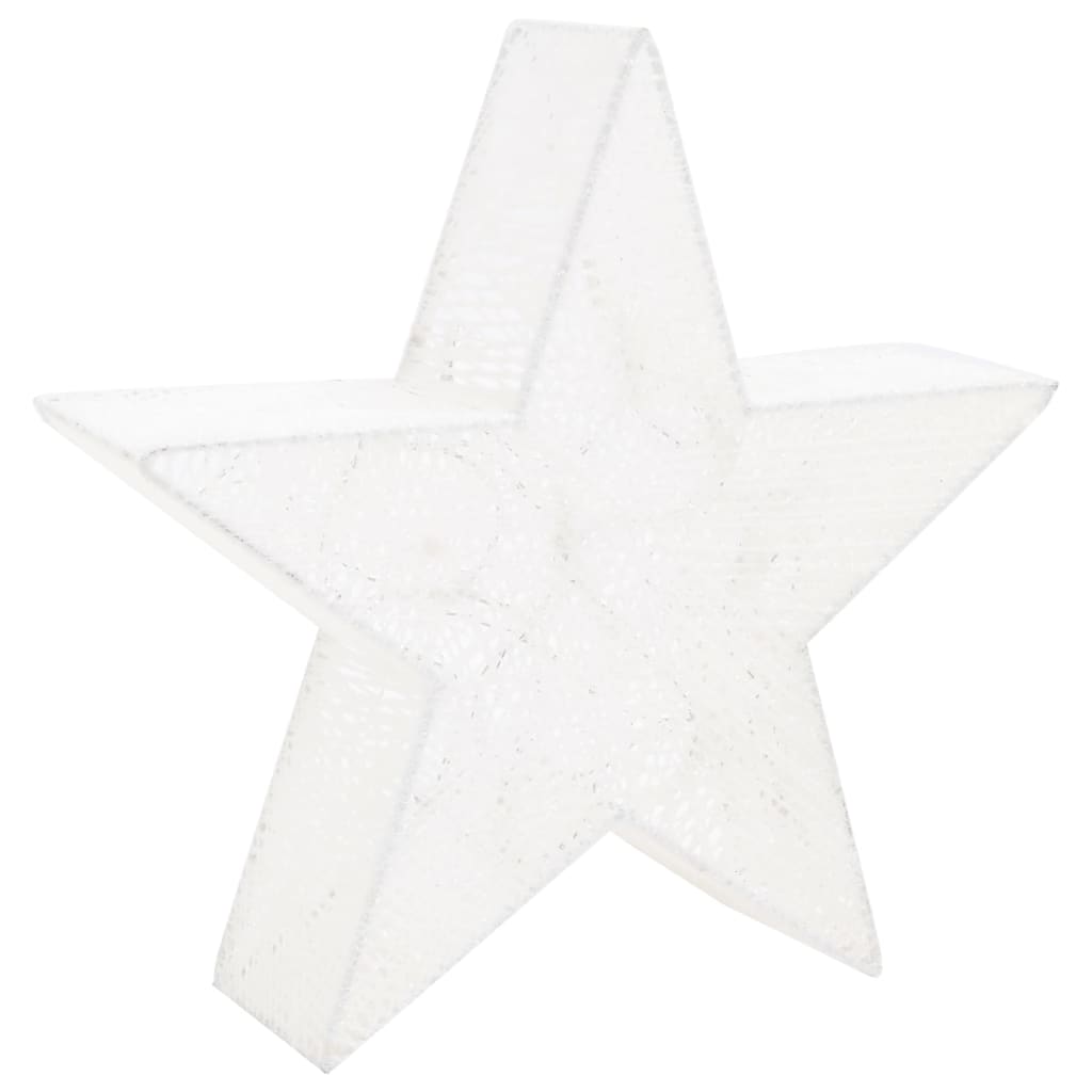 Decorazioni di Natale Stelle 3pz Bianco LED per Interni Esterni 329774