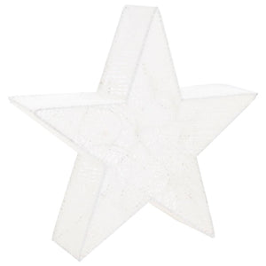 Decorazioni di Natale Stelle 3pz Bianco LED per Interni Esterni 329774