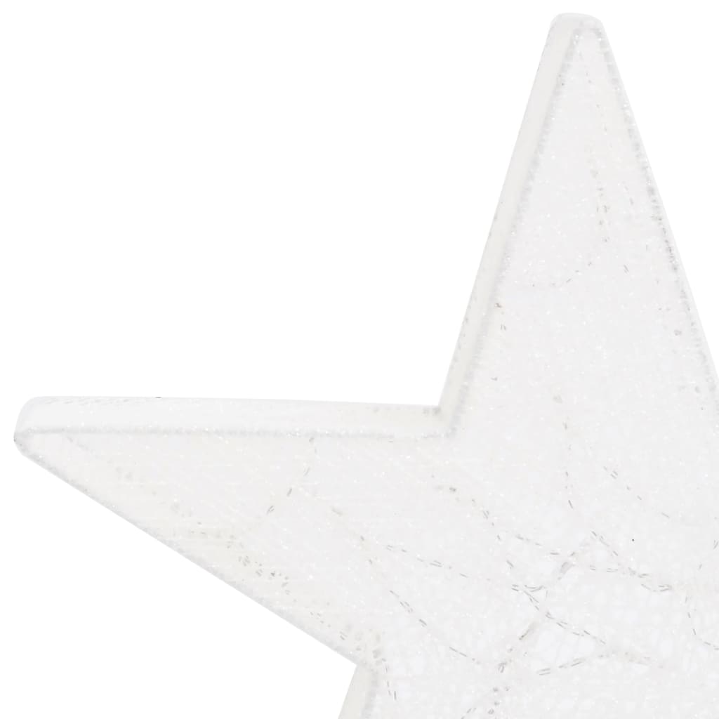 Decorazioni di Natale Stelle 3pz Bianco LED per Interni Esterni 329774