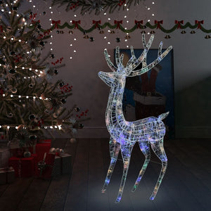 Renne di Natale XXL in Acrilico 250 LED 180 cm Colorata 329788