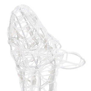 Famiglia di Renne di Natale 160 LED-Luci decorative natalizie Bianco Freddo in Acrilico
