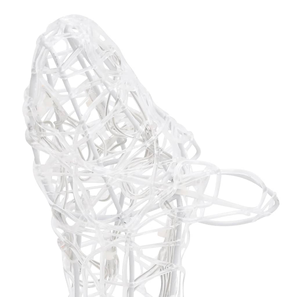 Famiglia di Renne di Natale 300 LED Bianco Freddo in Acrilico 329794