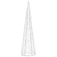 Piramide Decorativa Cono Luce LED Acrilico Bianco Caldo 60 cm 329797