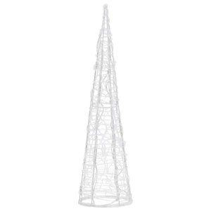 Piramide Decorativa Cono di Luce LED Acrilico Blu 60 cm 329799