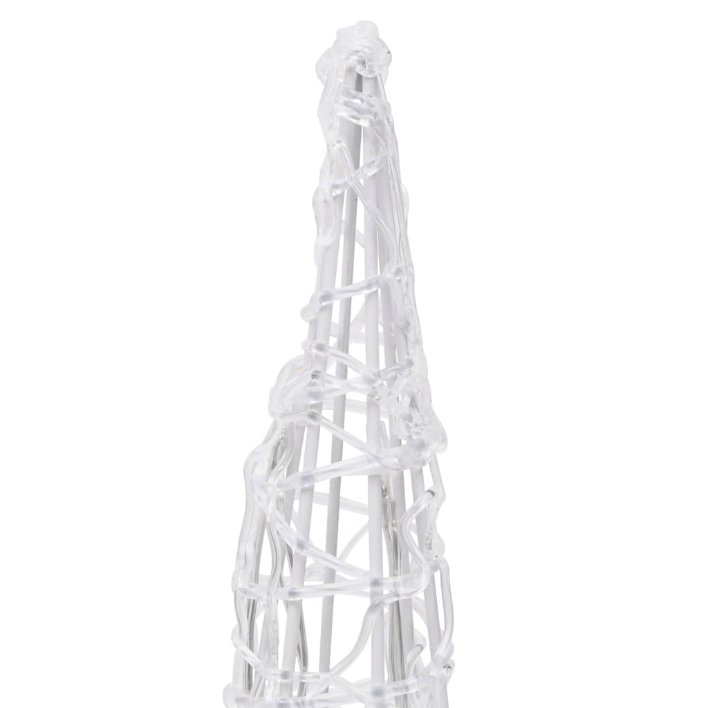 Piramide Decorativa Cono di Luce LED Acrilico Blu 60 cm 329799