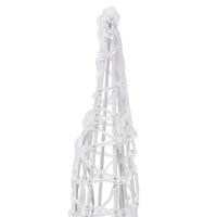 Piramide Decorativa Cono di Luce LED Acrilico Blu 60 cm 329799