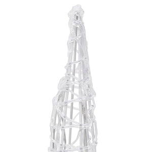 Piramide Decorativa Cono di Luce LED Acrilico Blu 60 cm 329799
