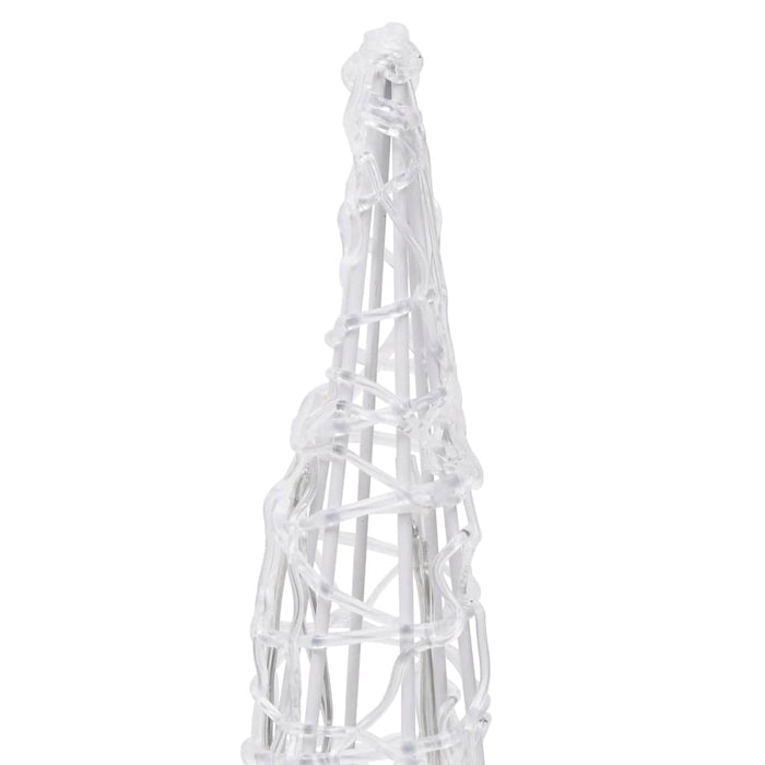 Piramide Decorativa Cono di Luce LED Acrilico Blu 60 cm 329799