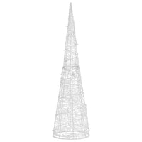 Piramide Decorativa Cono Luce LED Acrilico Bianco Caldo 90 cm 329801