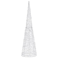 Piramide Decorativa Cono di Luce LED Acrilico Colorata 90 cm