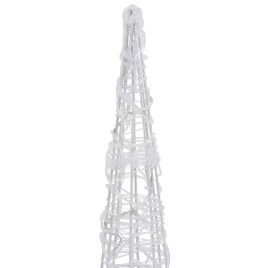 Piramide Decorativa Cono di Luce LED Acrilico Colorato 90 cm 329804