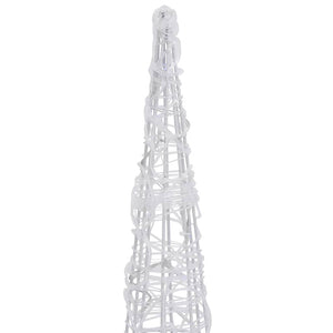 Piramide Decorativa Cono di Luce LED Acrilico Colorato 90 cm 329804