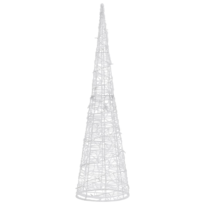 Piramide Decorativa Cono Luce LED Acrilico Bianco Freddo 120 cm 329806