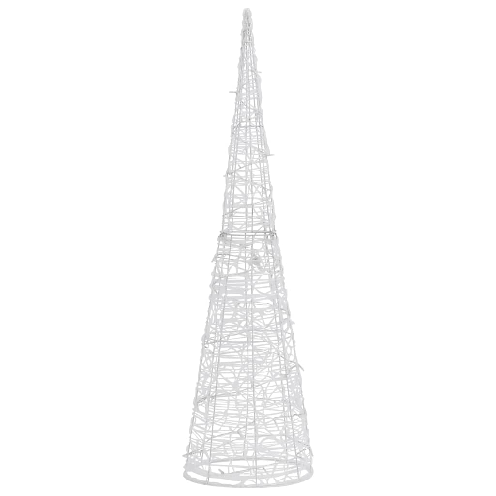 Piramide Decorativa Cono di Luce LED Acrilico Blu 120 cm 329807