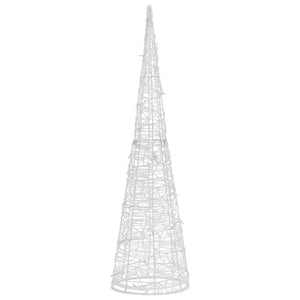 Piramide Decorativa Cono di Luce LED Acrilico Blu 120 cm 329807
