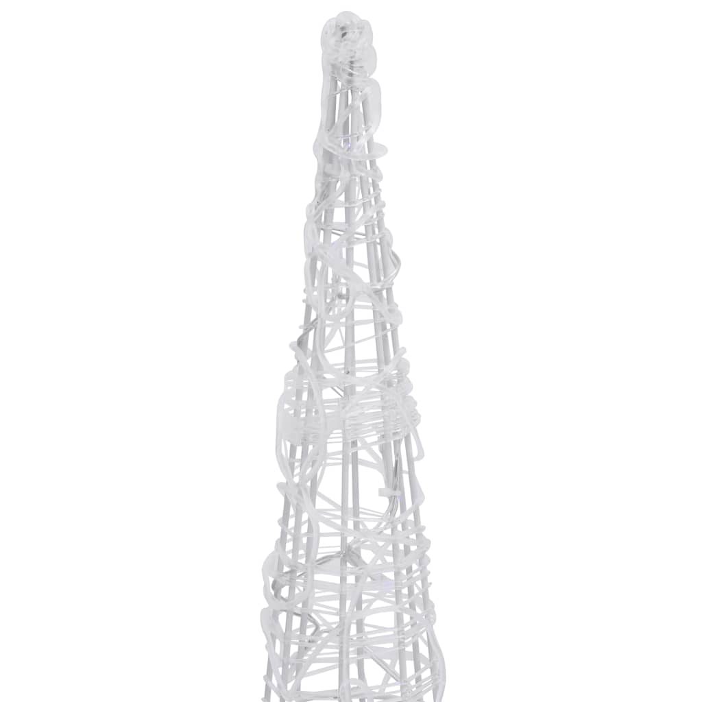 Piramide Decorativa Cono di Luce LED Acrilico Blu 120 cm 329807