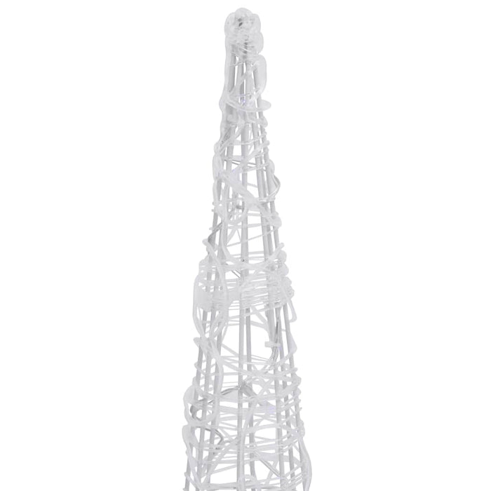 Piramide Decorativa Cono di Luce LED Acrilico Blu 120 cm 329807