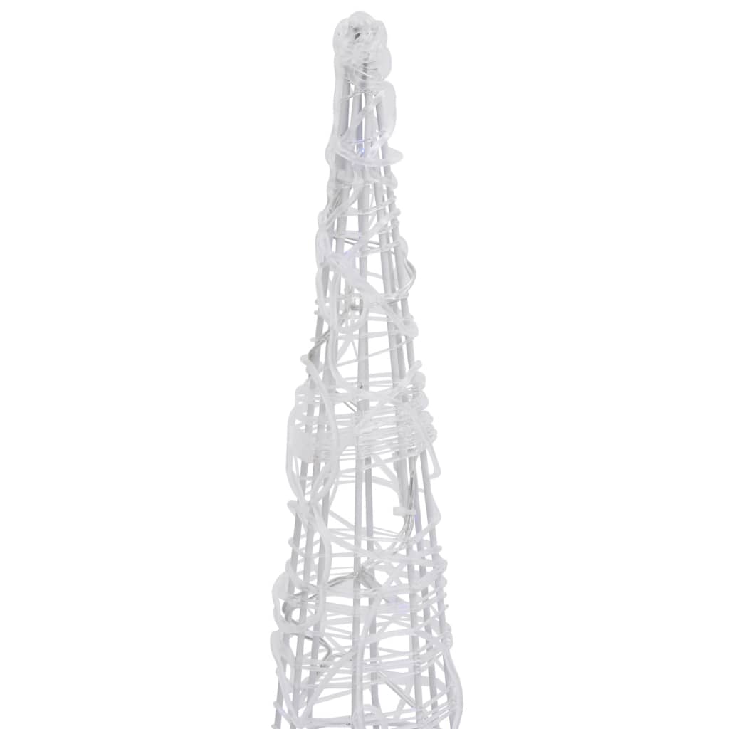 Piramide Decorativa Cono di Luce LED Acrilico Colorato 120 cm 329808