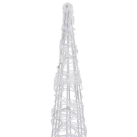 Piramide Decorativa Cono di Luce LED Acrilico Colorato 120 cm 329808
