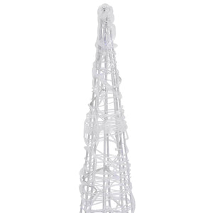 Piramide Decorativa Cono di Luce LED Acrilico Colorato 120 cm 329808