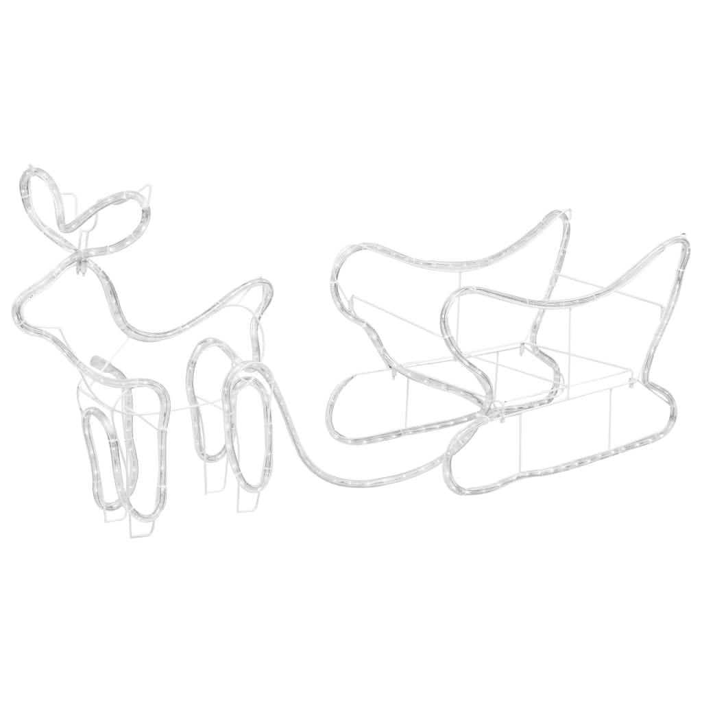 Renne e Slitta Decorazione Natalizia per Esterni 252 LED 329809