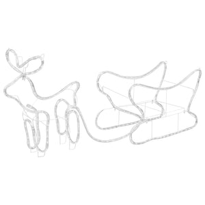 Renne e Slitta Decorazione Natalizia per Esterni 252 LED 329809