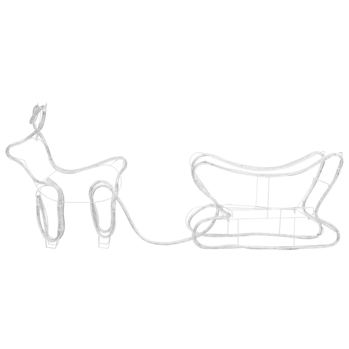 Renne e Slitta Decorazione Natalizia per Esterni 252 LED 329809