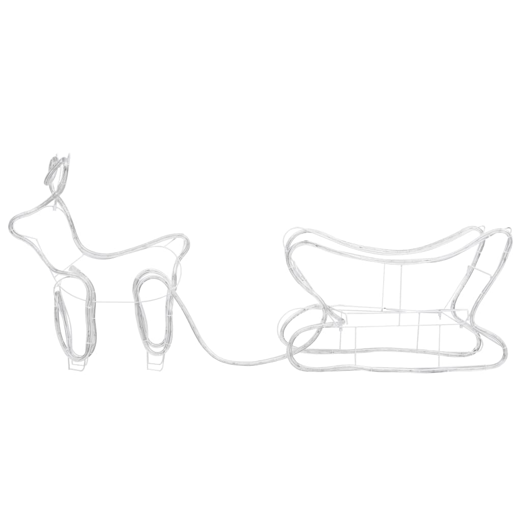 Renne e Slitta Decorazione Natalizia per Esterni 252 LED 329810