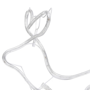 Renne e Slitta Decorazione Natalizia per Esterni 252 LED 329810