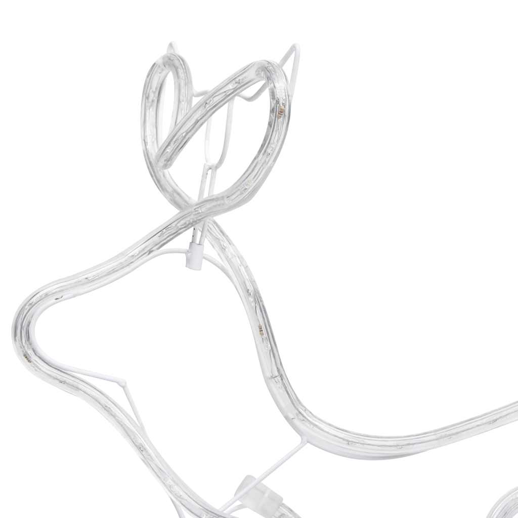 Renne e Slitta Decorazione Natalizia per Esterni 576 LED 329811