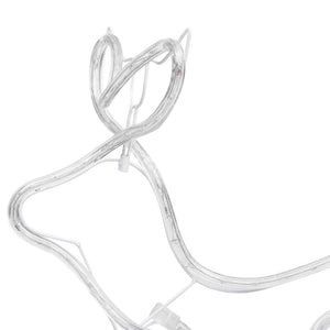 Renne e Slitta Decorazione Natalizia per Esterni 576 LED 329811