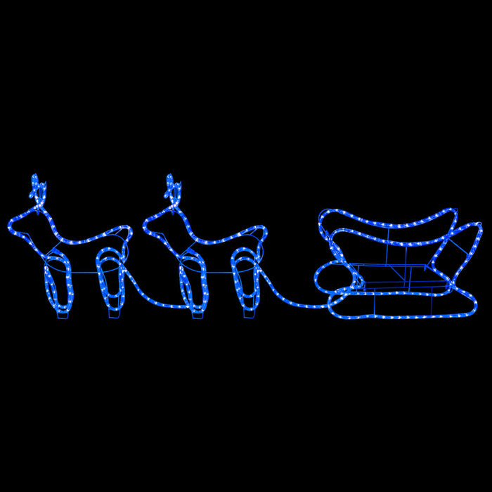 Renne e Slitta Decorazione Natalizia per Esterni 576 LED 329812