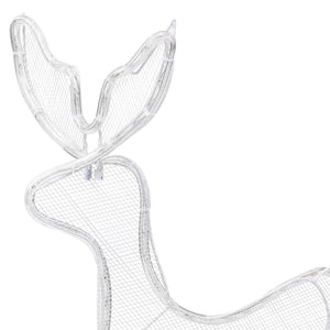 Decorazione Luminosa Natalizia Slitta e Renna con Rete 432 LED 329816