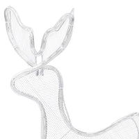 Decorazione Luminosa Natalizia Slitta e Renna con Rete 432 LED 329817