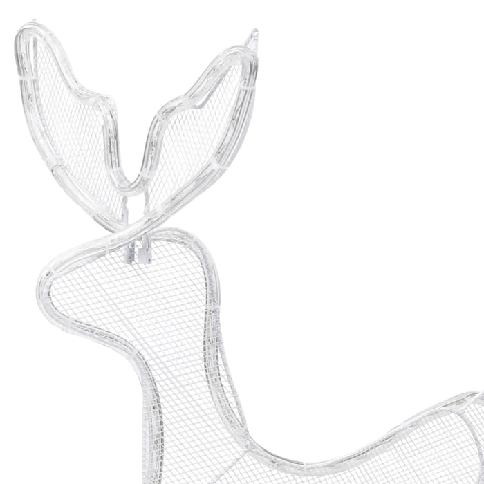 Decorazione Luminosa Natalizia Slitta e Renna con Rete 432 LED 329817