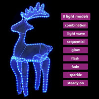 Decorazione Natalizia Renna in Rete con 306 LED 60x24x89 cm cod mxl 31094