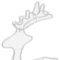 Decorazione Natalizia Renna in Rete con 306 LED 60x24x89 cm cod mxl 31094