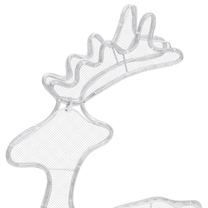 Decorazione Natalizia Renna in Rete con 306 LED 60x24x89 cm cod mxl 31094