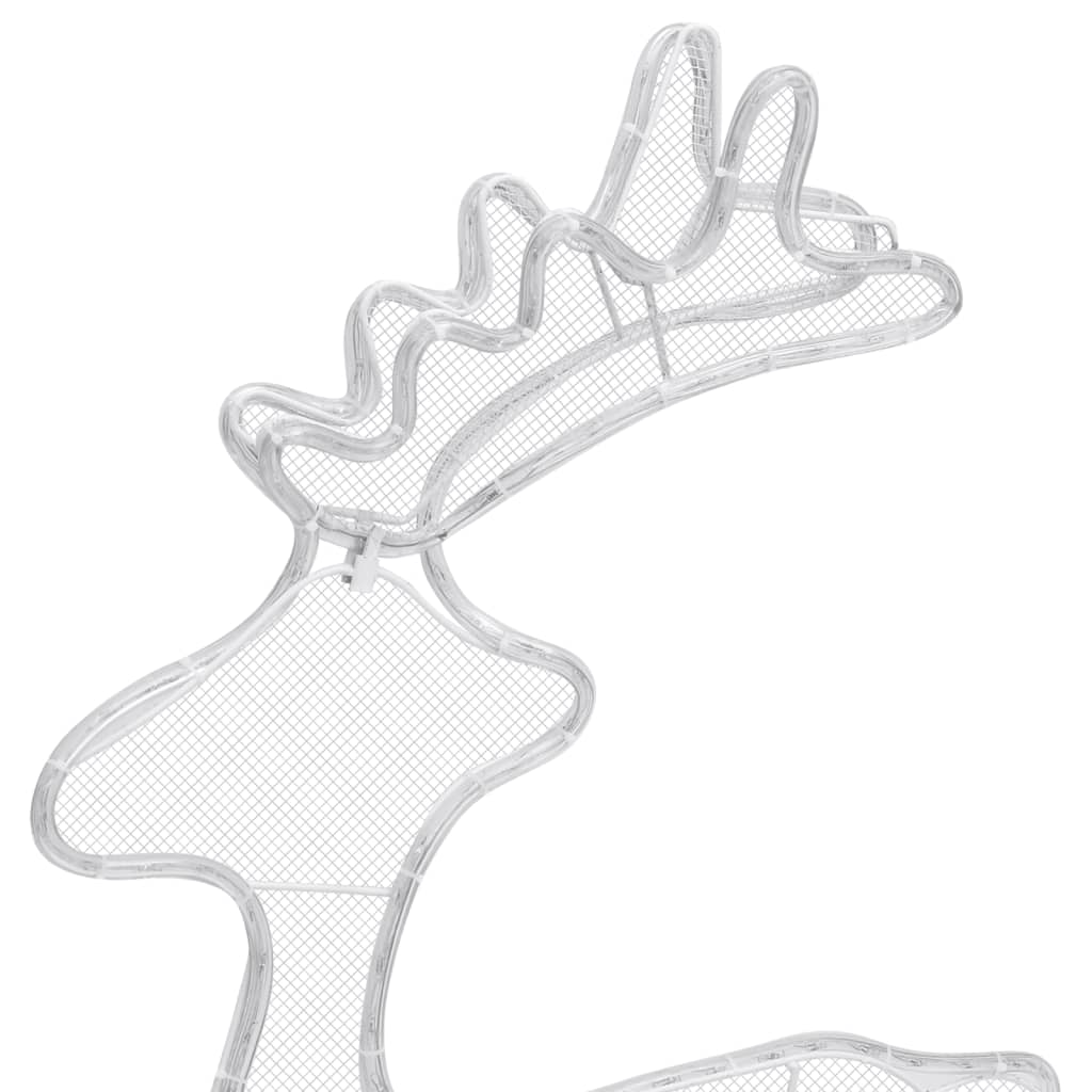 Decorazione Natalizia Renna in Rete con 306 LED 60x24x89 cm 329824