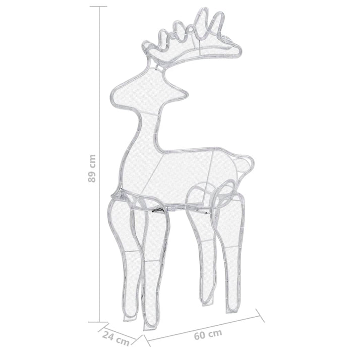 Decorazione Natalizia Renna in Rete con 306 LED 60x24x89 cm cod mxl 31094