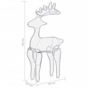 Decorazione Natalizia Renna in Rete con 306 LED 60x24x89 cm 329825