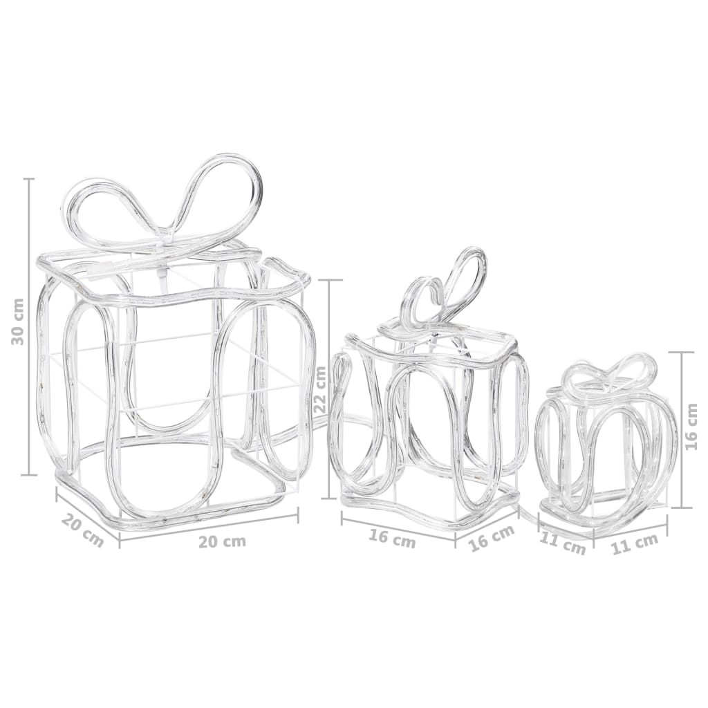 Decorazione Natale Scatole Regalo con 180 LED Interni Esterni 329827